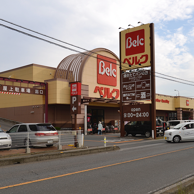 左手にベルクが見えます